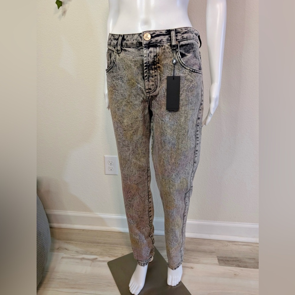One Teaspoon Women's Acid Wash Trucker Jeans NWT Lord & Taylor